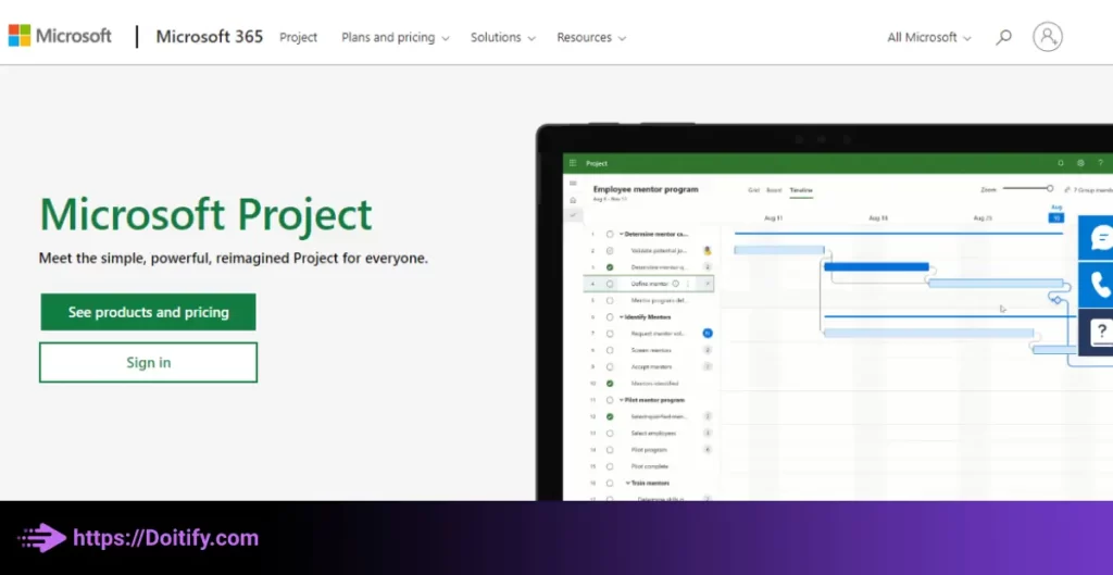 نرم افزار مدیریت پروژه Microsoft Project