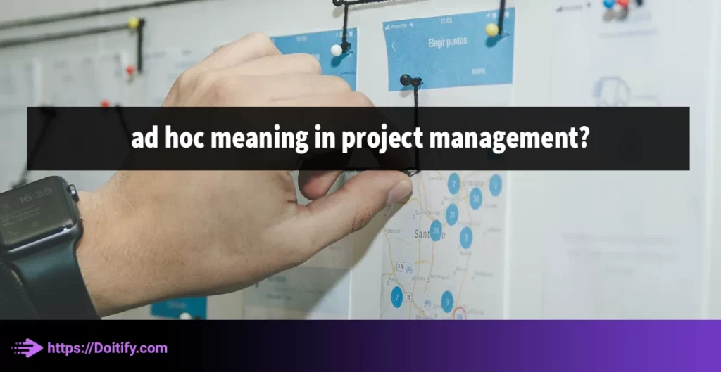 ad hoc meaning in project management